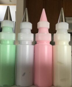 Sweet Sugarbelle Cookie Icing Bottles - 4 Ounce & 8 Ounce Squeeze Bottles with Couplers and Stainless Steel Tips, Clear Dispencer Decorating Cookies Cake Cupcakes Sweet Round Bakeware Tasty 16 71zweuroASL