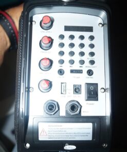 Pyle Portable PA Speaker System - BT Connectivity Compatible Battery Powered Rechargeable Outdoor Sound Speaker Microphone Set with MP3 USB SD FM Radio AUX, LED Dj Lights, Carry Handle -PWMA285BT Karaoke 7 71zwnmhohnL