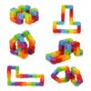 Ganowo Rainbow Fidget Toys Wacky Tracks Snap Click for Kids Students School Finger Sensory Snake Cube Toys Christmas Fidgets Class Gifts for Adults Children Stress Relief ADD ADHD Autism 16 71zxgOd8ksL