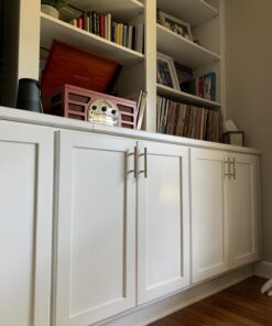 Cosmas 25 Pack 305-030SN Satin Nickel Cabinet Hardware Euro Style Bar Handle Pull - 3" Inch (76mm) Hole Centers, 5-3/8" Overall Length, 1/2" Inch Bar Diameter 40 71zy HcEicL