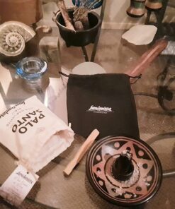 Luna Sundara Authentic Peru Pottery Palo Santo Stick Holder and Incense Holder Includes 5 Palo Santo Sticks Handmade Ceramic Smudge Bowl Sage Holder Palo Santo Holder (Apricot) Apricot 19 71zyp2ggfJL