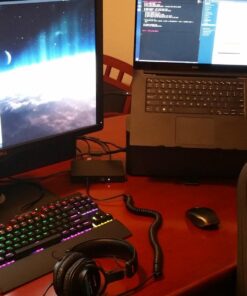 Dell WD15 Monitor Dock 4K with 180W Adapter, USB-C, (450-AEUO, 7FJ4J, 4W2HW),Black,Dual Display 30 71zz1E14C8L