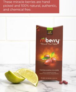 mberry Miracle Berry Tablets, Miracle Fruit Snacks, 10 Count.12 Ounce, Pack of 1 23 81 02HvkkfL
