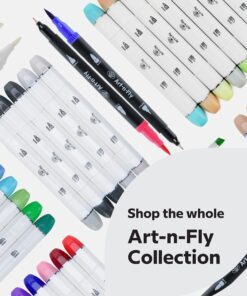 Art-n-Fly Black Fine Point Pens (Set of 6) | Drawing Fineliner Ink Pens with Japanese Archival Ink | Black Pens with Various Size Tip | No Bleed & Quick-Dry Fine Point Pen for Drawing & Sketching 6 Pack 34 81 0S4sFfNL