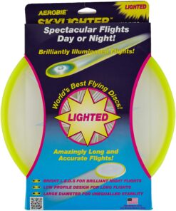 Aerobie Skylighter Disc - LED Light Up Flying Disc - Colors May Vary 22 81 1XPNLalL