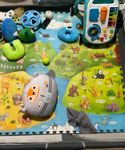 Creative Baby 9 Piece Interactive Playmat i-Mat, Under The Sea , 48x48 Inch (Pack of 1) 11 81 3om8Y09L
