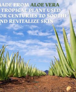 Aloe Vera Gel for Skin Care | Pure Aloe Vera | Real 100 Aloe Vera Gel for Face, Skin, Hair Care, Daily Moisturizer, Aftershave lotion, Sunburn Relief Aloevera - Alcohol Free - 8 Ounce, By Green Leaf 8 Fl Oz (Pack of 1) 24 81 4N2O 5L
