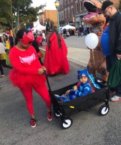 Mac Sports Collapsible Folding Outdoor Utility Wagon with Side Table - Black 15 81 4bq88oL