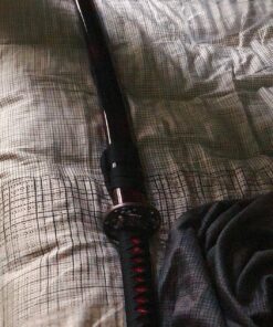 Auway 40" Orchid Tsuba Fully Handmade High Carbon Steel Full Tang Blade Real Japanese Katana Samurai Swords 19 81 4hzlMQL