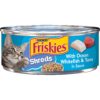 Purina Friskies Wet Cat Food, Shreds With Ocean Whitefish & Tuna in Sauce - (24) 5.5 oz. Cans 5.5 Ounce (Pack of 24) 16 81 5VygWAkL