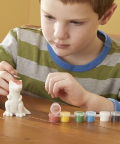 Alternative view of Melissa & Doug Created by Me! Dinosaur Figurines Craft Kit (2 Resin Dinosaurs, 6 Paints, Paintbrush)