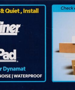 Dynamat 10435 12" x 36" x 0.067" Thick Self-Adhesive Sound Deadener with Xtreme Door Kit,Black 32 81 7B ntZLL