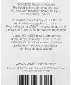 Alternative view of Topstitch Machine Needle-Size 90/14 5/Pkg,Silver