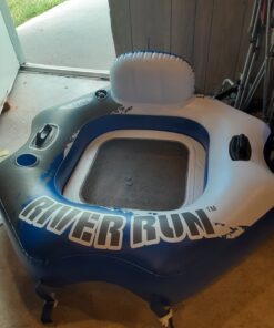 Intex River Run Single Person Inflatable Connecting Lounge Tube 2 Pack 23 81 7o95O6L