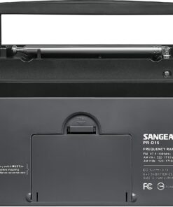 Sangean PR-D15 Digital Portable Stereo RDS Receiver Gray 16 81 7r2KKALL