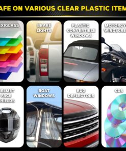 Meguiar's PlastX Clear Plastic Polish, Fast & Easy Plastic Restorer for Headlights, Taillights, Soft Top Windows, and More, Remove Scratches, Cloudiness, Yellowing, and Oxidation, 10 oz. 37 81 7vjE9O2L