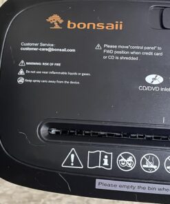Bonsaii Paper Shredder for Home Use, 8-Sheet StripCut Home Office Shredder, CD/Credit Card Shredder Machine with Overheat Protection, 3.4 Gallons Wastebasket 8 Sheet (New) 42 81 A41zDxL