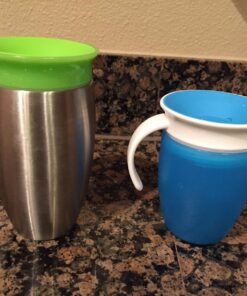 Munchkin® Miracle® 360 Toddler Sippy Cup, Spill Proof, 10 Ounce, Stainless Steel, Green 39 81 BZPdOvqL