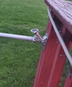 Flag Holder, Flag Bracket, Heavy Duty House Flag Pole Holder Bracket, Aluminum Mount - Stainless Steel Hardware - Strong and Rust Proof - 1" Inner Diameter (Silver-1Pack) Silver-1Pack 27 81 BlTJTCgL