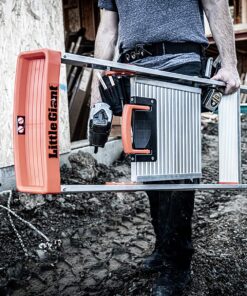 Little Giant Ladder Systems Flip N Lite 6 Foot 300 Pound Capacity Aluminum Lightweight Slim Stepladder Ladder 43 81 C Vr alL