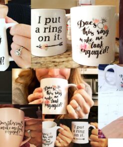 Oh, Susannah Does This Ring Make Me Look Engaged? - Engagement Gifts For Her 11 Ounce Mug - White Gift Box Does this ring make me look engaged? 24 81 CmBYzLVL