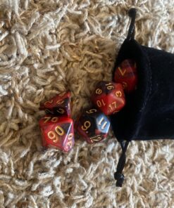 SmartDealsPro 5 x 7-Die Double-Colors Polyhedral Dice Sets with Pouches for D&D DND RPG MTG Dungeon and Dragons Table Board Roll Playing Games D4 D6 D8 D10 D% D12 D20 5-color Sets 65 81 DL7QfwhL