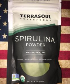 Terrasoul Superfoods Organic Spirulina Powder, 6 Oz, Vegan Protein, Green Superfood Boost for Smoothies, Detoxifying Elixirs, and Immune Support 19 81 DngPSX4L