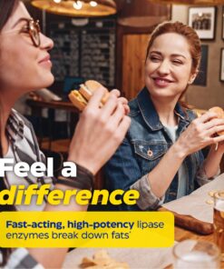 Enzymedica Lypo Gold, Digestive Enzymes for Fat Digestion, Offers Fast Acting Gas & Bloating Relief, 60 Count 60 Count (Pack of 1) Standard Packaging 16 81 FALuTUEL