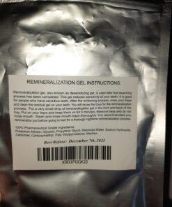 Remineralization Gel - 5 Syringes of Gel. Remineralizing and Reduces Teeth Sensitivity After Teeth Whitening Treatment 23 81 GOj0815L