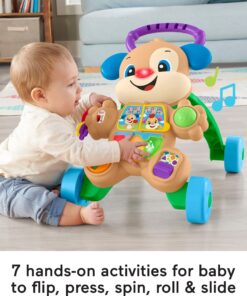 Fisher-Price Laugh & Learn Baby & Toddler Toy Smart Stages Learn With Puppy Walker, Educational Music Lights And Activities 18 81 GajySAzL