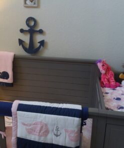 Little Love by NoJo Separates Collection Anchor Shaped Wall Art, Navy 1 Count (Pack of 1) 34 81 I9EWW2L