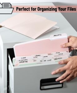 Mr. Pen- File Folders, 18 Pack, Morandi Colors, 1/3-Cut Tab, File Folders Letter Size, Colored File Folders, Office File Folder, Colored Folders, Office Supplies File Folders, File Folders with Tabs 18 per Pack 19 81 IdX3DXL