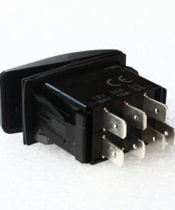 BANDC Marine Boat Car 7 Pins 2 Light Blue Led On-Off-on Rocker Switch Dpdt Waterproof 12v 24v 8 81 IvbiLyCL