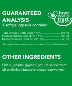 Nutramax Welactin Omega-3 Fish Oil Skin and Coat Health Supplement Liquid for Dogs - 3 Pack, 360 Total Softgels 15 81 JsXgPcRL