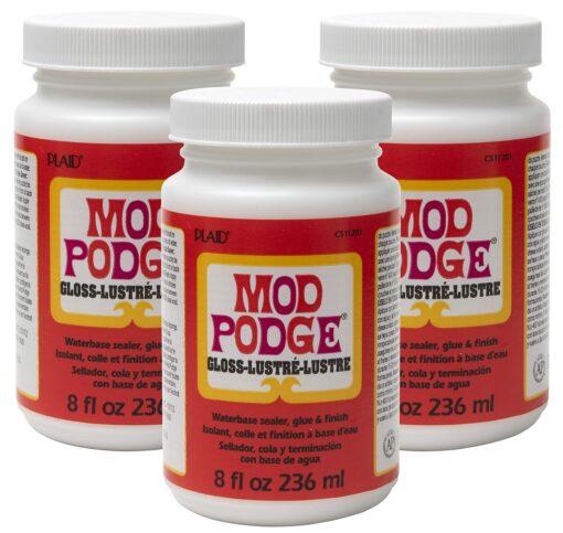 Mod Podge CS11201 Waterbase Sealer, Glue and Finish, 8 oz, Gloss 1