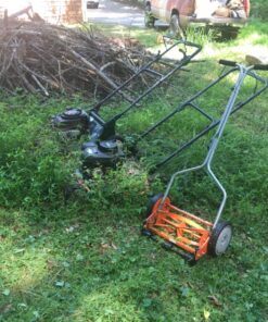 American Lawn Mower Company 1204-14 14-Inch 4-Blade Push Reel Lawn Mower, Red 14-Inch, 4-Blade 56 81 KkHEMkgL