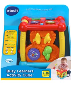 VTech Busy Learners Activity Cube, Multicolor Red Standard Packaging 35 81 L3L6RVkL