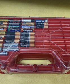 Ontel Battery Daddy - Battery Organizer Storage Case with Tester, Stores & Protects Up to 180 Batteries, Clear Locking Lid, As Seen On TV Original - 180 Batteries 41 81 M9wFKxwL 1