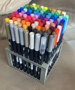 Tombow 56149 Dual Brush Pen Art Markers, 96 Color Set with Desk Stand. Blendable, Brush and Fine Tip Markers with Stand 96-Color Set 38 81 MgKTOJL