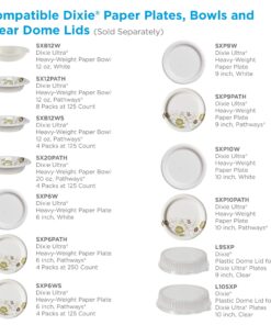 Dixie Ultra 12 oz. Heavy-Weight Paper Bowls by GP PRO (Georgia-Pacific); Pathways; SXB12WS (CASE); 500 Count (125 Bowls Per Pack; 4 Packs Per Case) Pathways Design 500 ct 14 81 MsFiRQvL