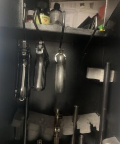 Safety Storage Easy Use Gun Hanger - Made in USA - Original Handmade Pistol Hangers for Gun Safe Organization - for Handguns Over .22 Caliber 6 Pack 36 81 O17EpqWL