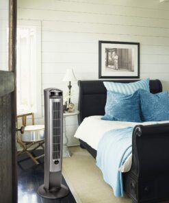 Lasko Oscillating Tower Fan, Remote Control, Timer, 3 Quiet Speeds, for Bedroom, Living Room and Office, 42", Silver, T42951 Silver T42951 32 81 ONW99vL