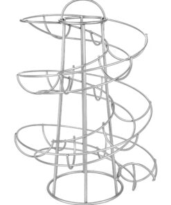 Alternative view of Southern Homewares Egg Skelter Deluxe Modern Spiraling Dispenser Rack Silver