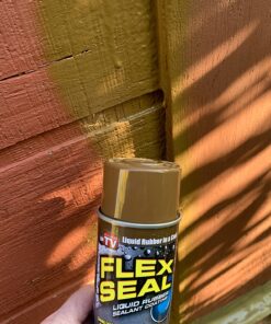 Flex Seal, 14 oz, 2-Pack, Brown, Stop Leaks Instantly, Waterproof Rubber Spray On Sealant Coating, Perfect for Gutters, Wood, RV, Campers, Roof Repair, Skylights, Windows, and More FSBRNR20-2PK 19 81 QLg9b oL