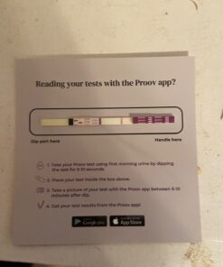 Proov PdG - Progesterone Metabolite – Test | Only FDA Cleared Test to Confirm Successful Ovulation at Home | 1 Cycle Pack | Works Great with Ovulation Tests | 5 PdG Test Strips 5 Count (Pack of 1) 27 81 QRLQgvoL
