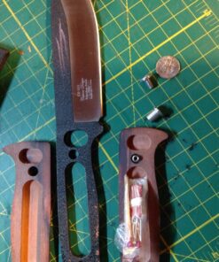 Elk Ridge ER-555 Series Fixed Blade Knife with Survival Kit, 10.5-Inch Overall Brown Pakkawood 19 81 RUAzRR5L