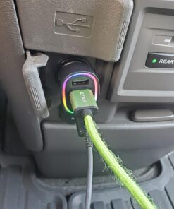 USB C Car Charger, 45W 4 Ports Super Fast Car Charger Adapter, PD 3.0 & QC 3.0 30W Type C Car Charger Compatible with iPhone13 Pro Max/Samsung Galaxy 22/Google Pixel, Cigarette Lighter USB Charger Black 45 81 RhHiK2TL