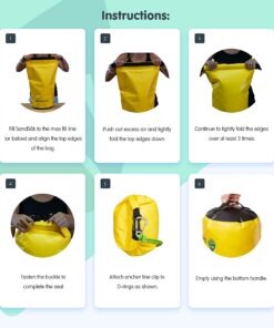 Skog Å Kust SandSåk 2-in-1 PWC Anchor & Dry Bag Yellow 24 81 SBtCRIBL