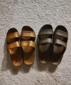 IMPERIAL SANDALS HAWAII Women Double Strap Jesus Style Hawaii Sandals, Unisex Sandal for Women Men and Teens 9 Brown 22 81 UFkr8pL