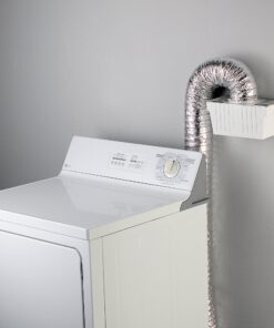Deflecto Dryer Lint Trap Kit, Indoor Venting with Supurr-Flex Flexible Metallic Duct, Includes Clamps (LTF) 23 81 V0qD84L
